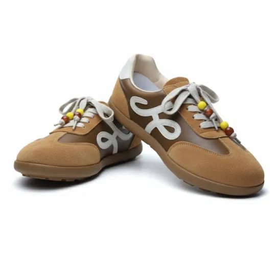 Warrior Tan & Brown Sneakers for Girls